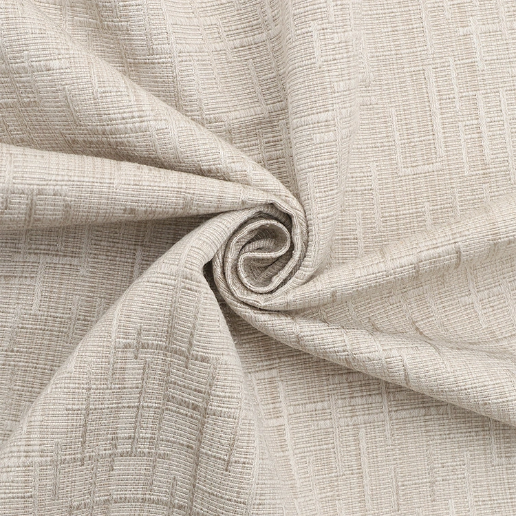 Bamboo Knot Linen Curtain Fabric Jacquard Cotton Linen Fabric Living Room Bedroom Modern Simplicity