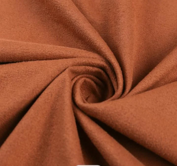 Brushed Single Face Tecido Suede Leather Cloth Imitation Fur Fabric for Garments